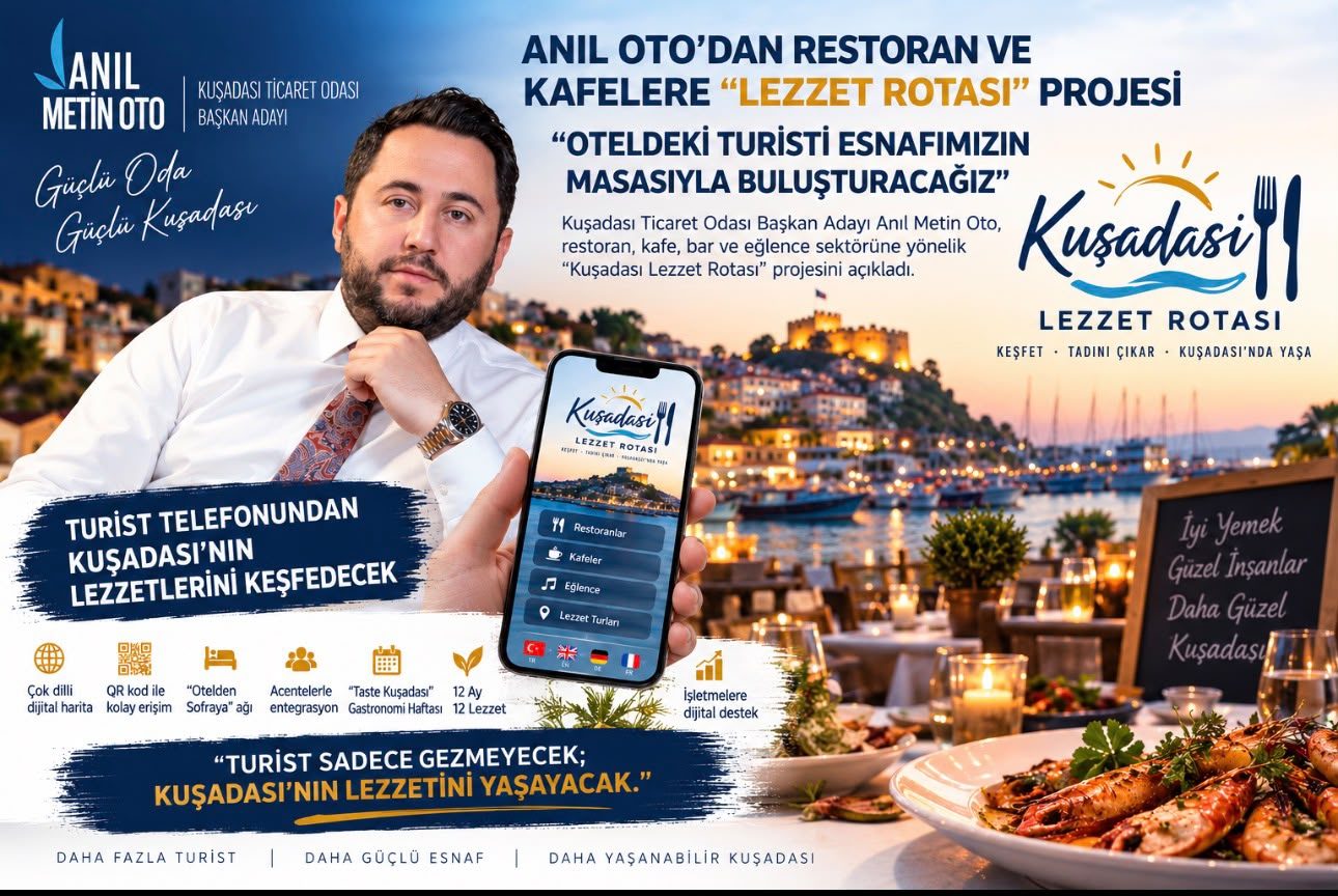 OTO: “OTELDEKİ TURİSTİ ESNAFIMIZIN MASASIYLA BULUŞTURACAĞIZ”