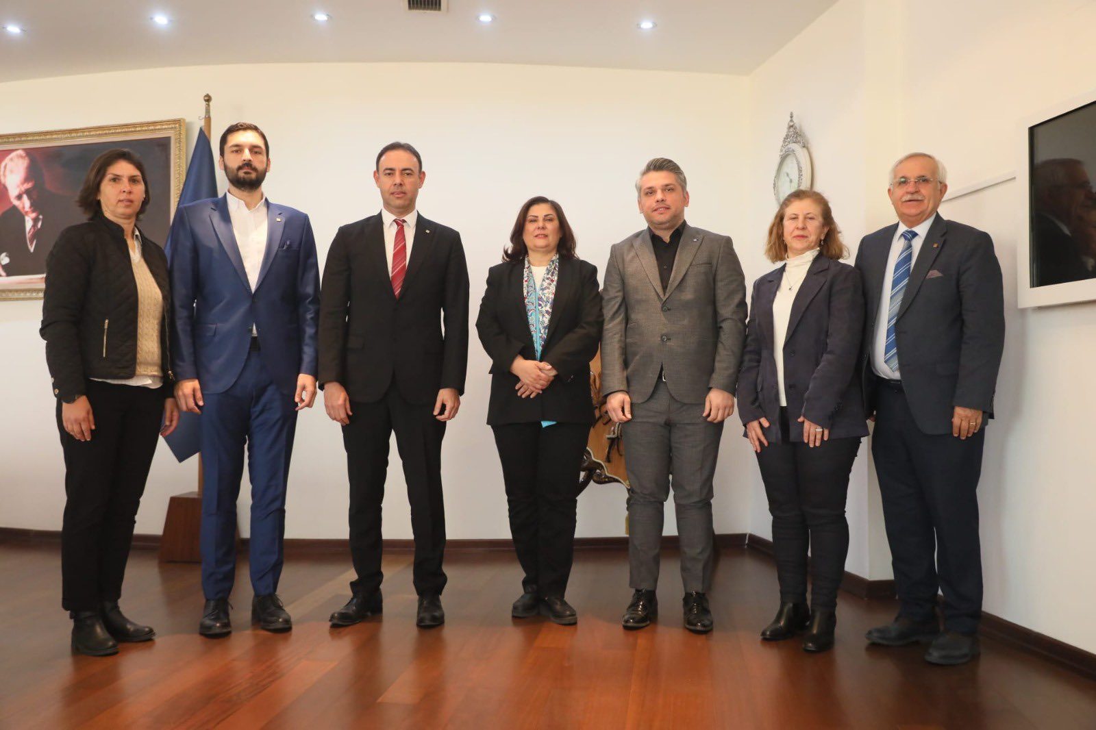 İMO AYDIN ŞUBESİ BAŞKAN ÇERÇİOĞLU'NU ZİYARET ETTİ.
