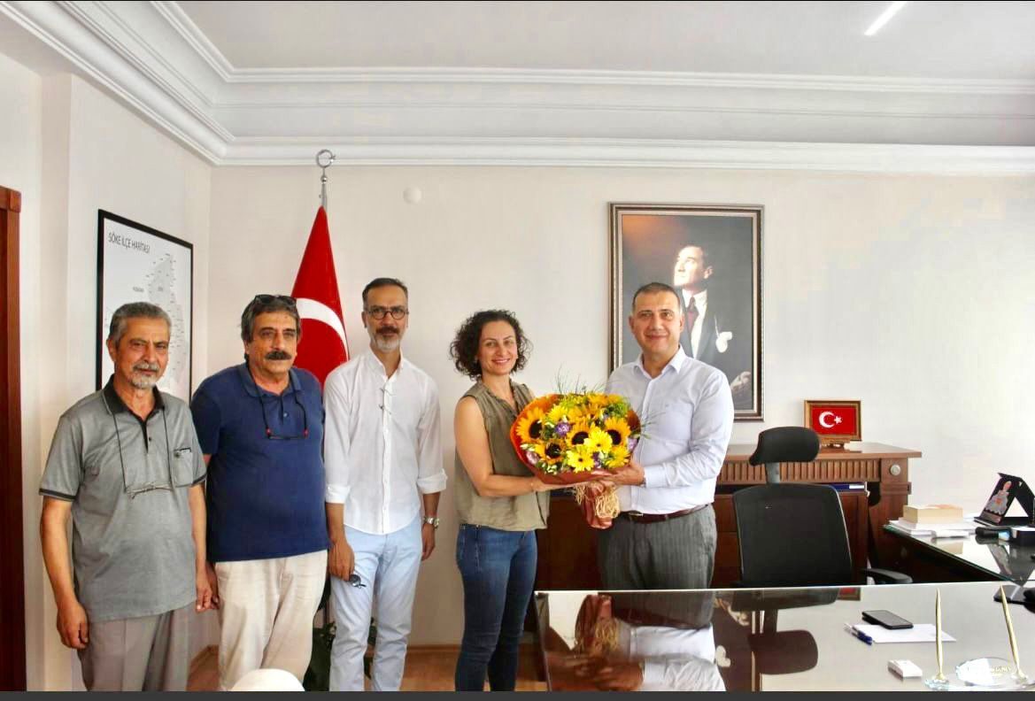 CHP’li Özcan ve yönetiminden Kaymakam Güney’e ziyaret