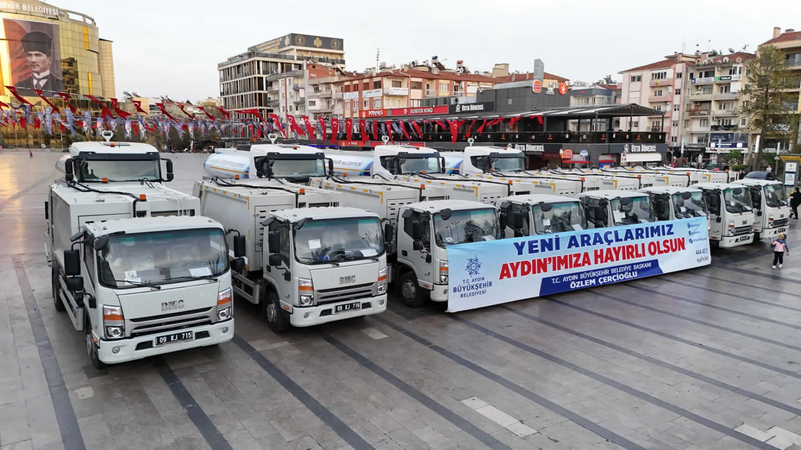 Aydın Büyükşehir Belediyesi’ne Yeni Araçlar: Temizlik ve Yangın Müdahalesi Güçleniyor