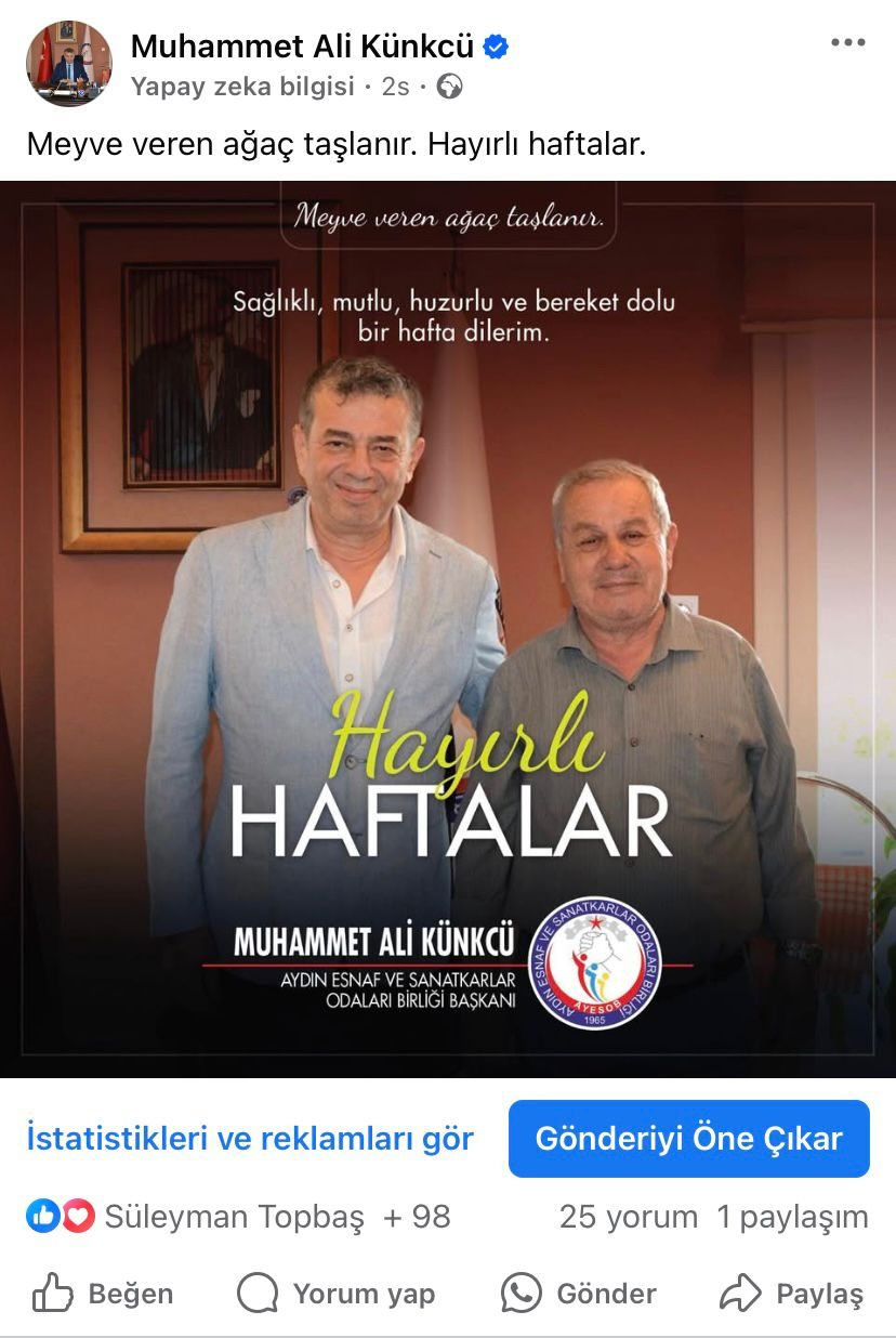 Başkan Künkcü karalamalara gönderme yaptı