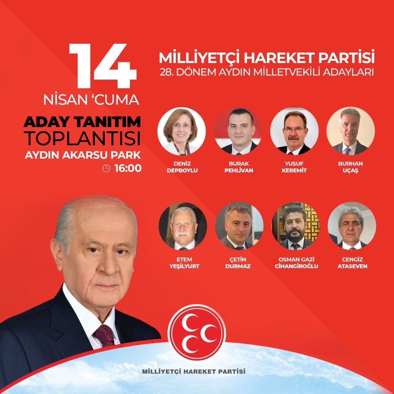 MHP'nin Aydın milletvekili adayları tanıtılacak