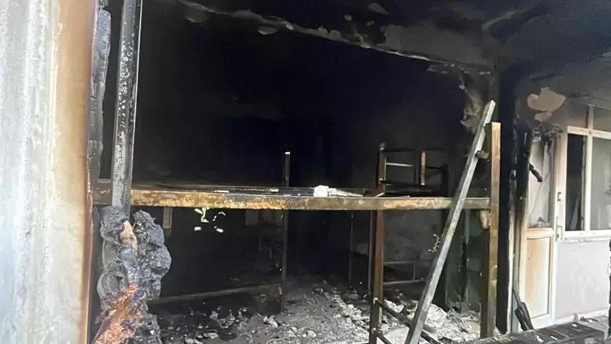 Kocaeli'de işçilerin kaldığı binada çıkan yangın söndürüldü