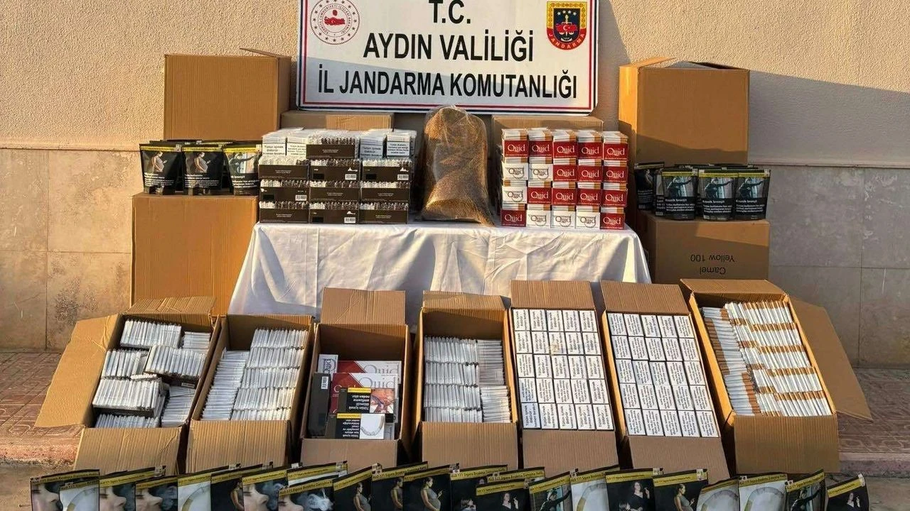 Nazilli’de kaçak tütün operasyonu: 147 bin makaron ele geçirildi