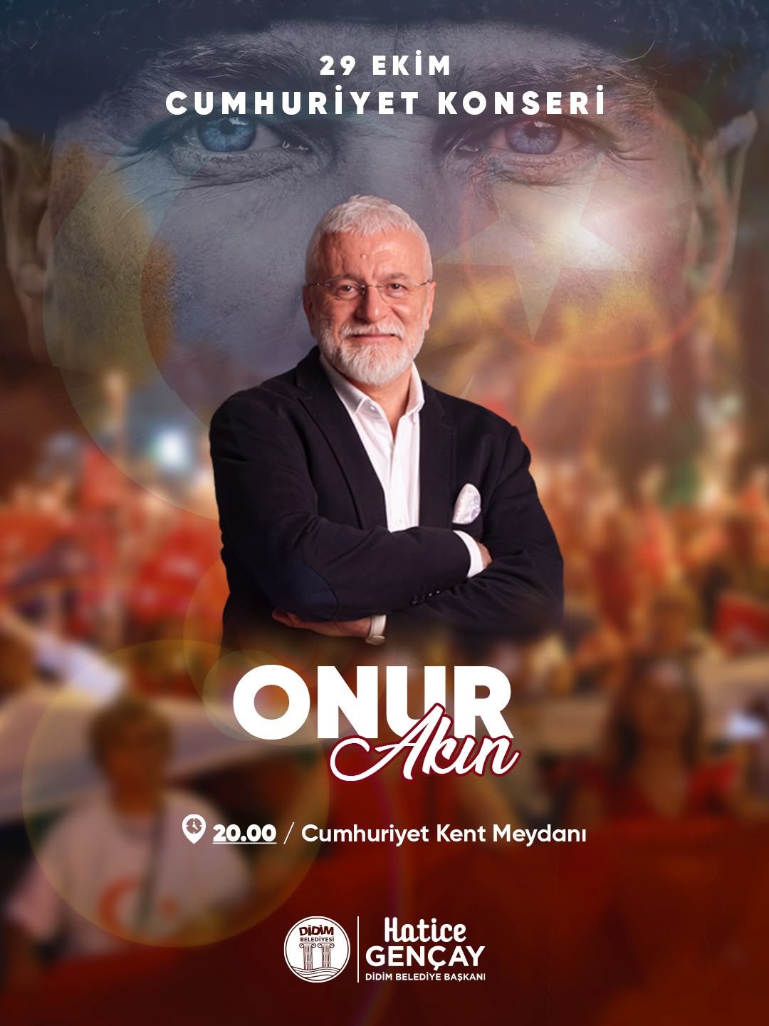 DİDİM BELEDİYESİ, CUMHURİYET’İN 103. YILINI FENER ALAYI VE ONUR AKIN KONSERİYLE KUTLAYACAK