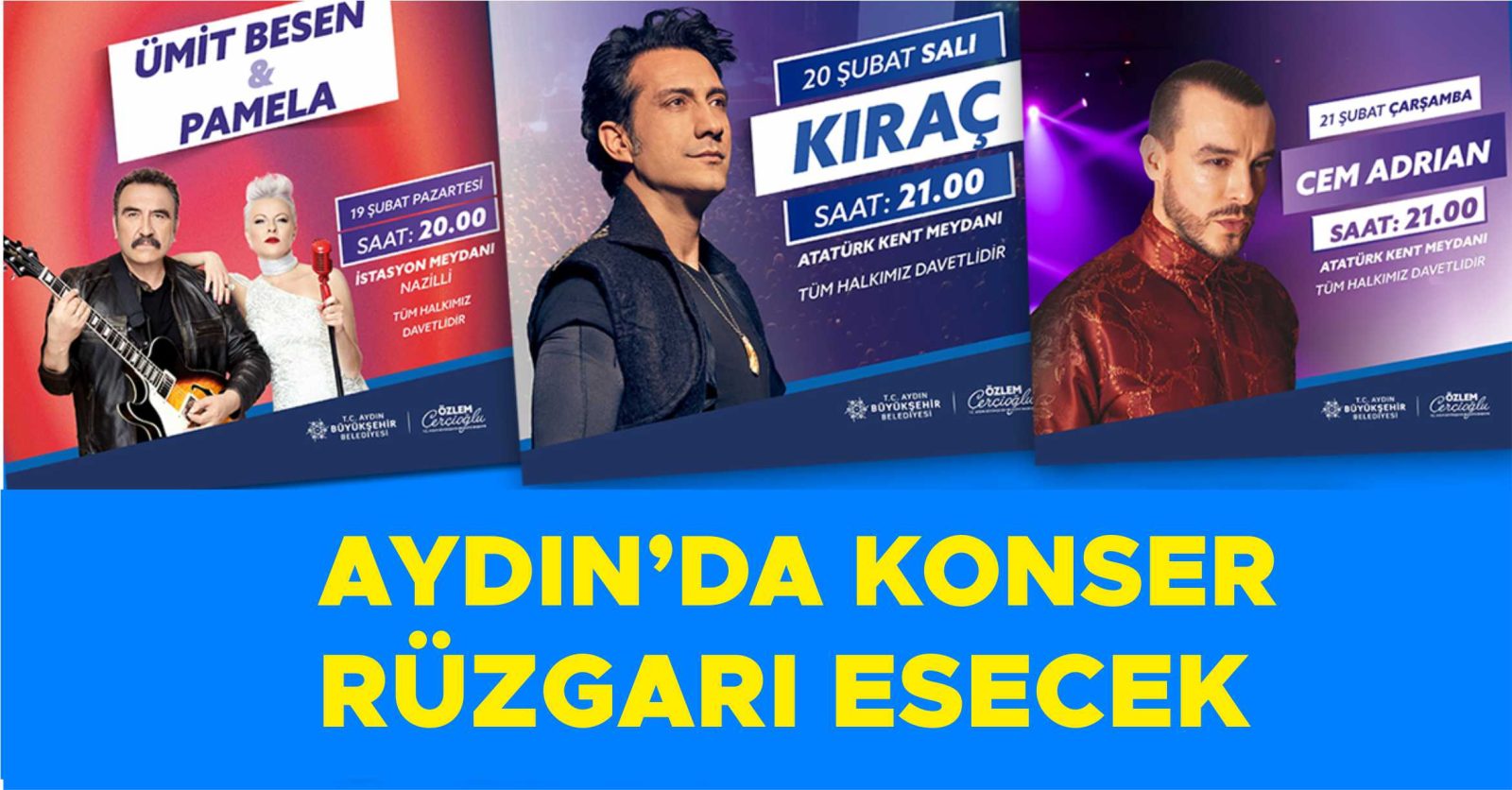 AYDIN'DA KONSER RÜZGARI ESECEK
