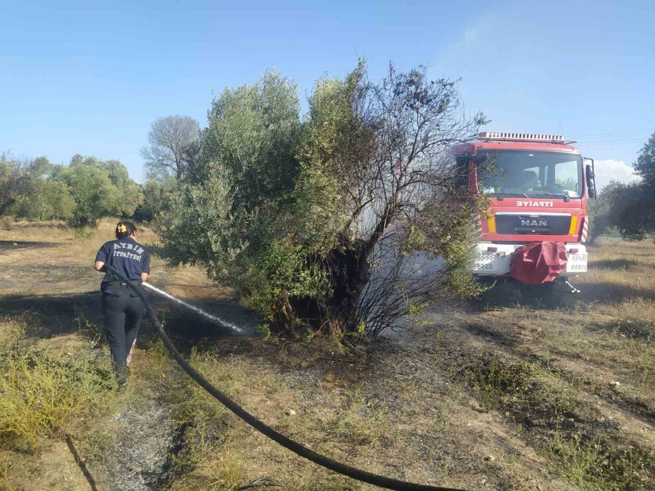 Büyükşehir itfaiyesi faciayı önledi