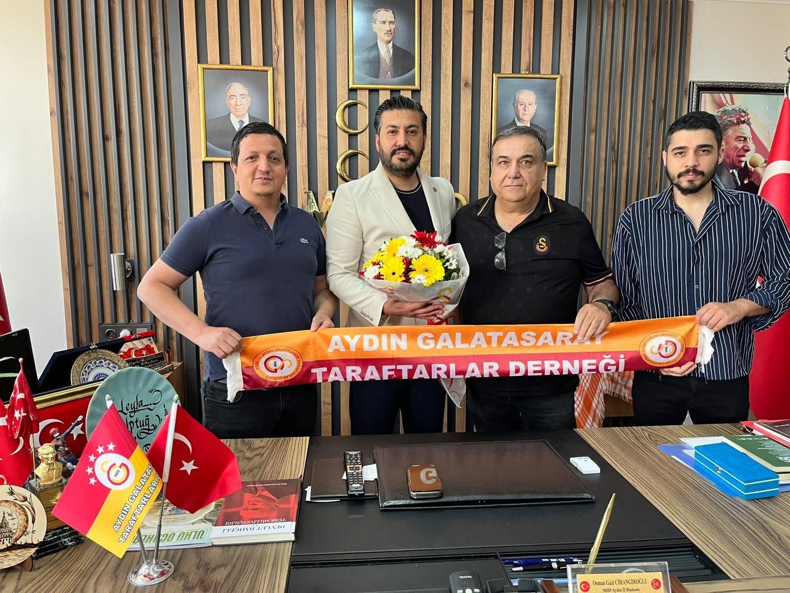 Aydın Galatasaray Taraftarlar Derneği'nden MHP İl Başkanı'na Ziyaret