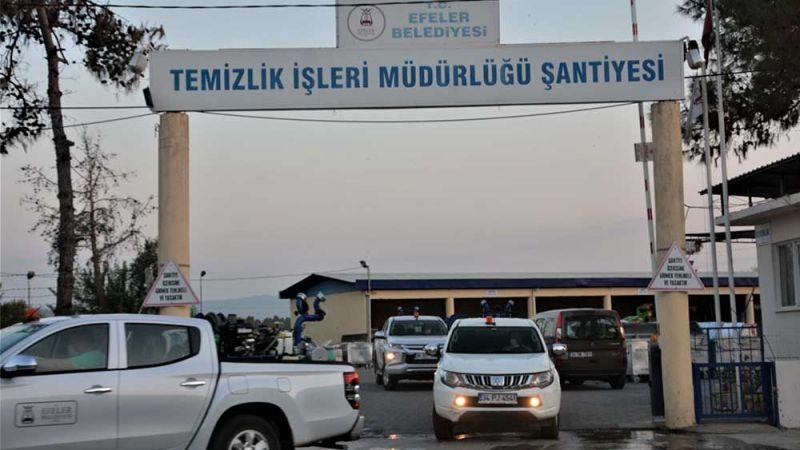 Efeler Belediyesi şantiyesinde silahlar konuştu
