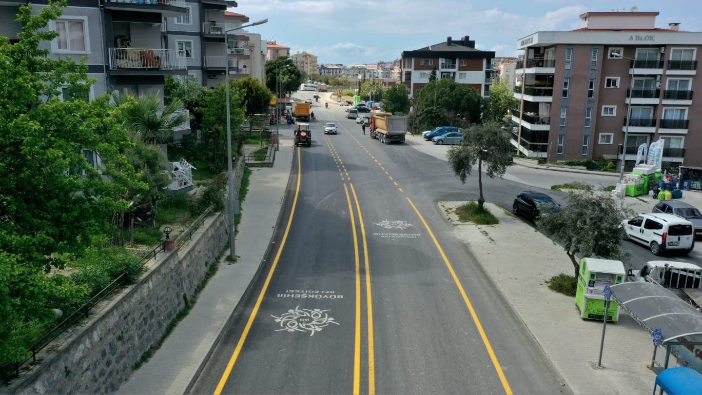 Aydın Büyükşehir Belediyesi, Kirazlı yolunda çalışmalarını tamamladı