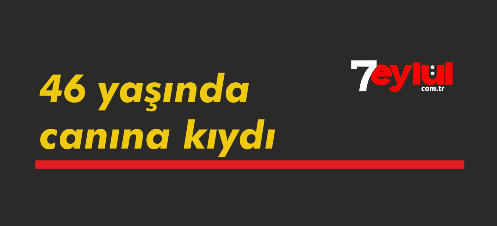 Aydın'da üzücü olay: 46 yaşında canına kıydı