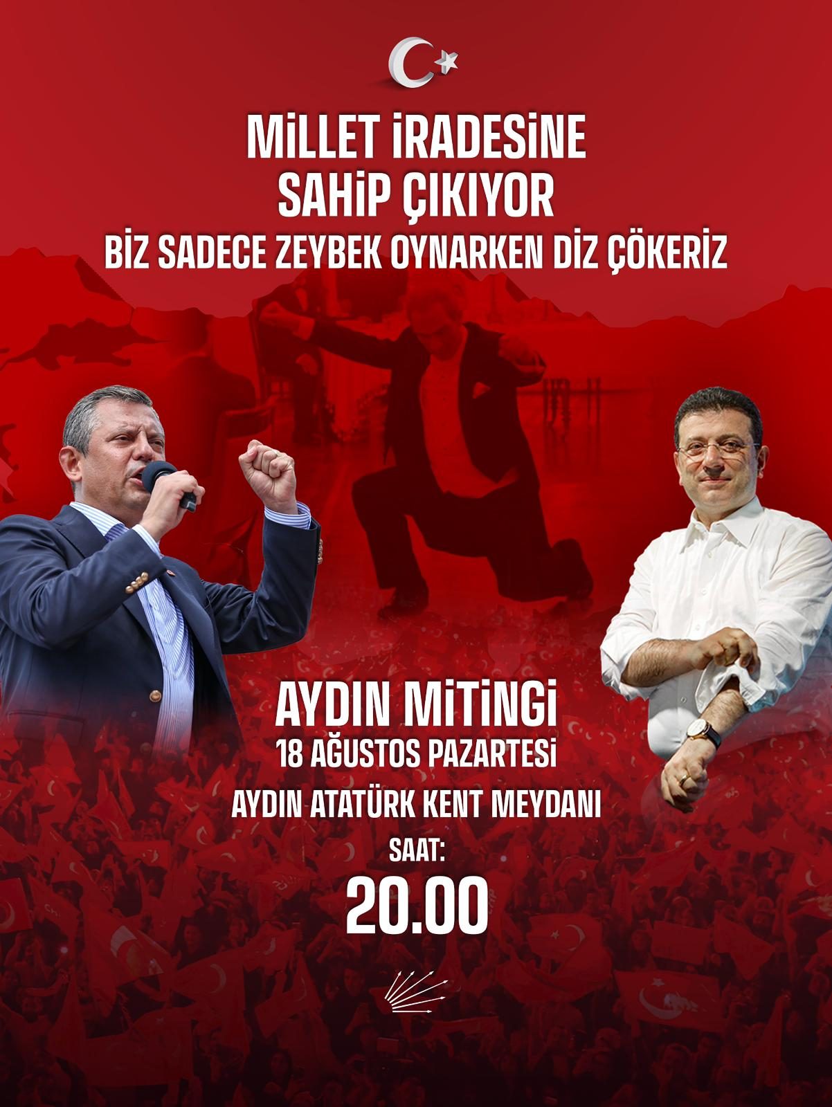 AYDIN’DA BÜYÜK CHP MİTİNGİ