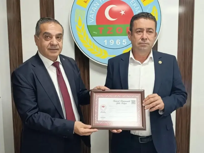 Koçarlı Ziraat Odası’na Tarımsal Danışmanlık Yetki Belgesi Verildi