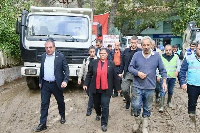 Başkan Çerçioğlu, felaketi yerinde inceledi