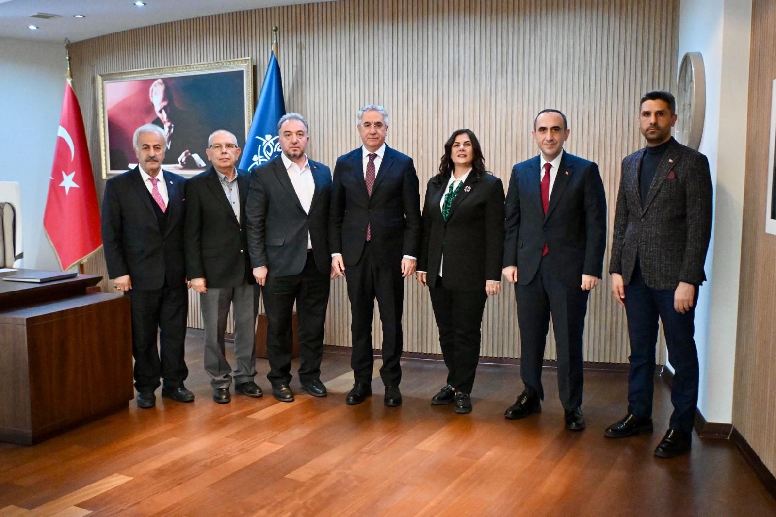 BAŞKAN ÇERÇİOĞLU’NA YEREL YÖNETİMLER BAŞKAN YARDIMCISI YANILMAZ’DAN ZİYARET