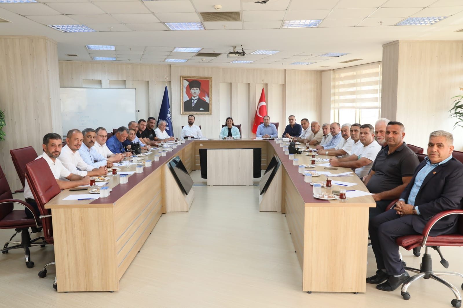GERMENCİK MUHTARLARINDAN BAŞKAN ÇERÇİOĞLU'NA NEZAKET ZİYARETİ