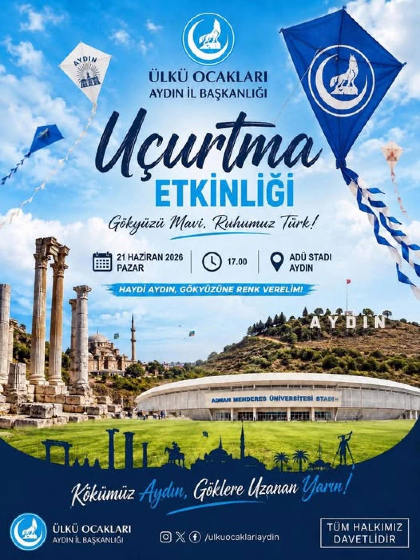 Ülkü Ocakları Aydın’dan Uçurtma Etkinliği Daveti