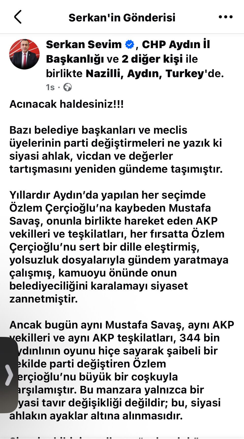 Chpli Serkan Sevimden Sert Cikis Acinacak Haldesiniz 592466 C0D17062Cf8086292Aed81B4419Bc967