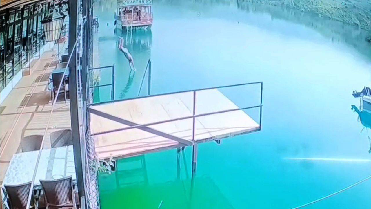 Antalya'da baraja giren kişi felaketi yaşadı