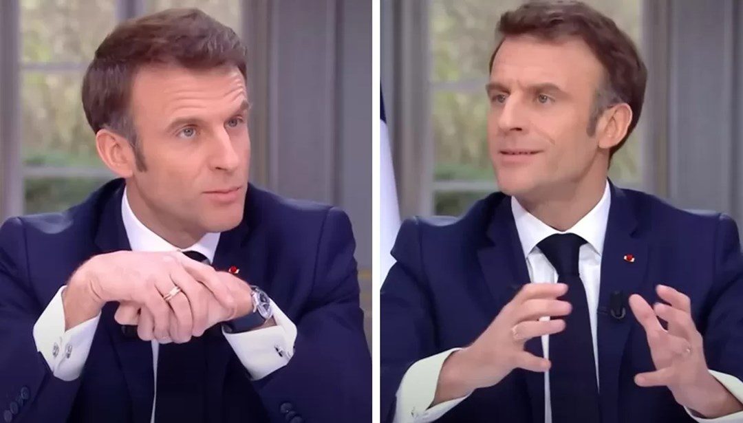 Fransa 'yanar'ken Macron'dan tepki çeken hareket: Lüks saatini kurnazca sakladı