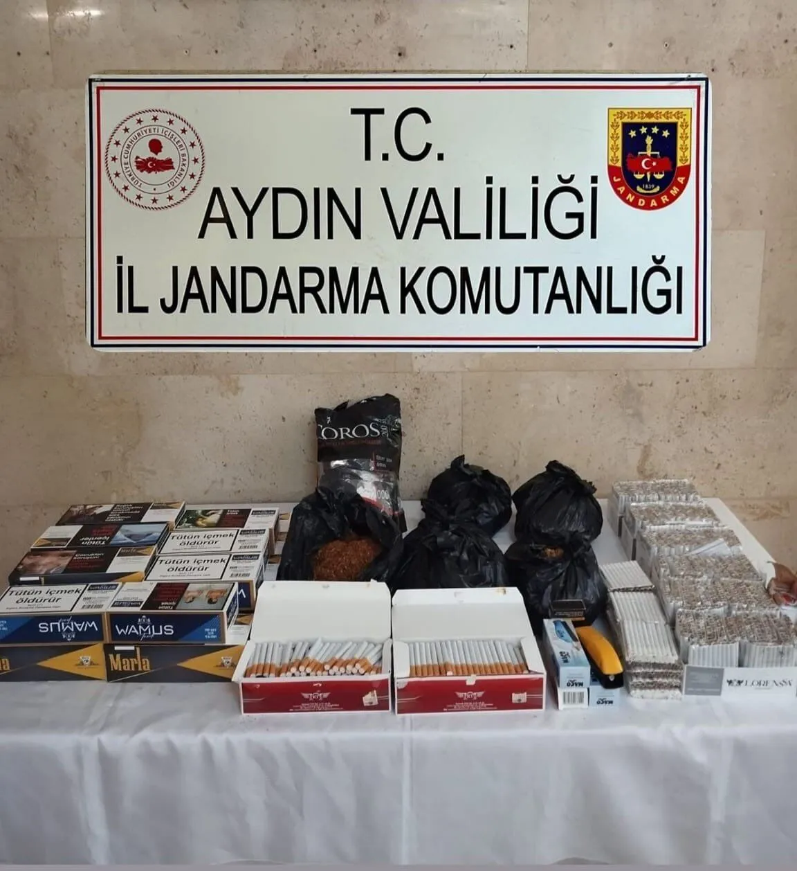 Aydın'da kaçak tütün operasyonu